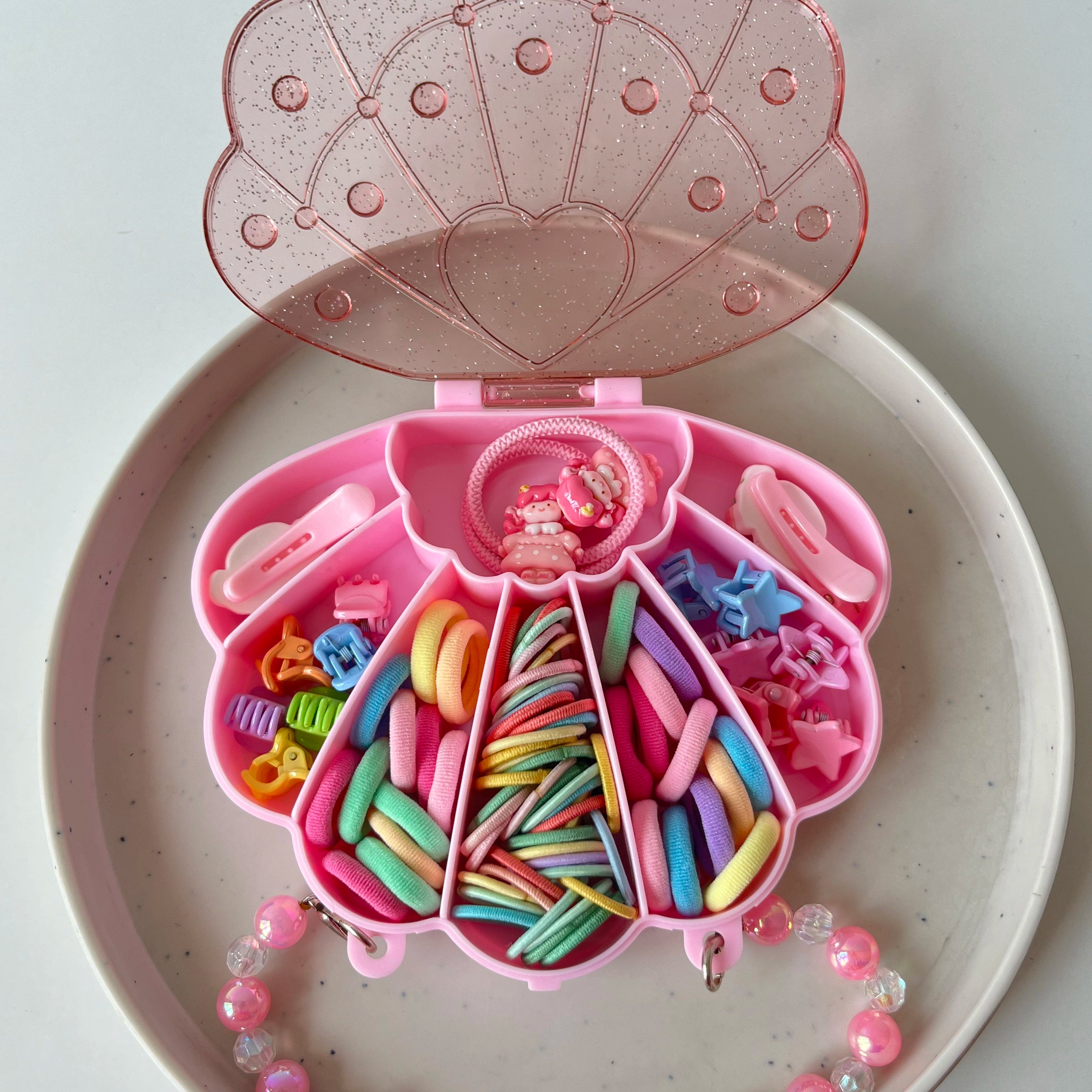 Princess Shell Hair Accessories Kit – Pink